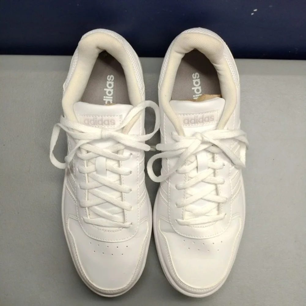 Adidas Hoops‎ 2.0 Platform Sneakers Womens Size 10 White Athletic Lace Up B42096